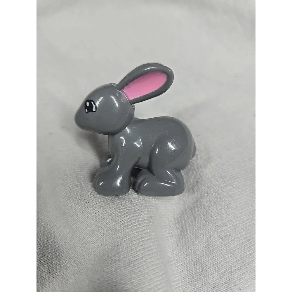 Lego Duplo GREY BUNNY RABBIT Animal Zoo PET Easter Part